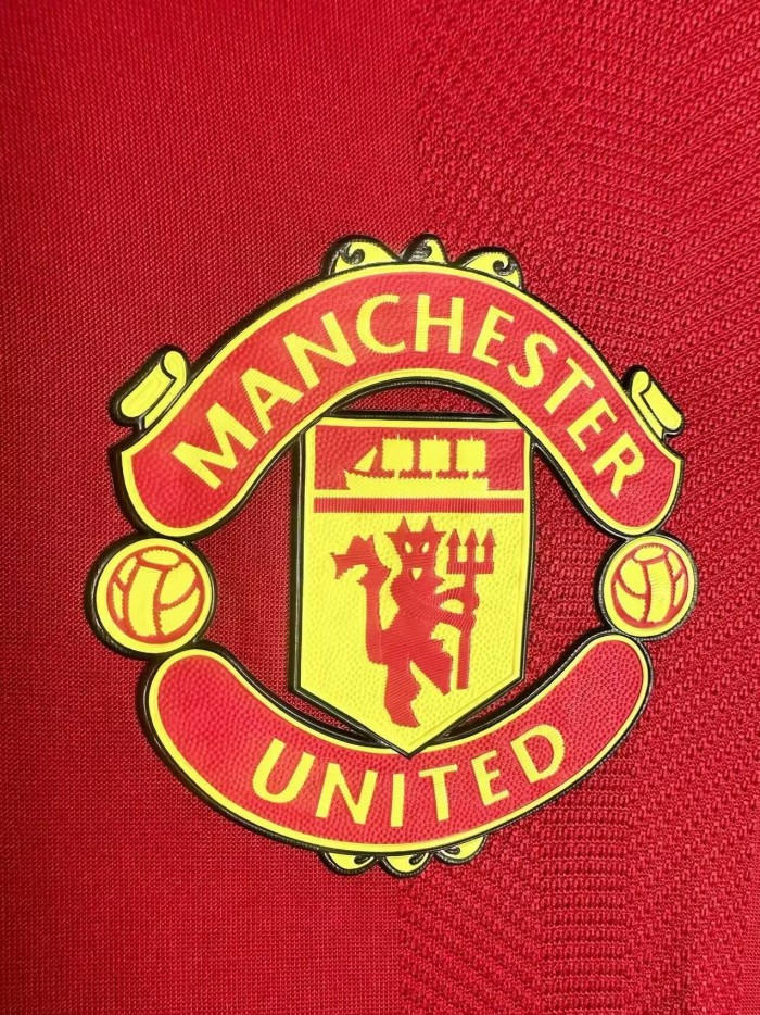 2021-2022 Manchester United Home Player Version Retro Soccer Jersey