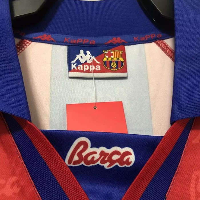 1996-1997 Barcelona Home Retro Soccer Jersey