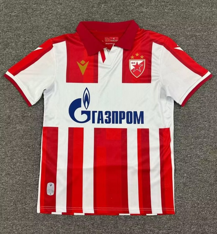 25-26 Red Star Belgrade Home Fans Soccer Jersey