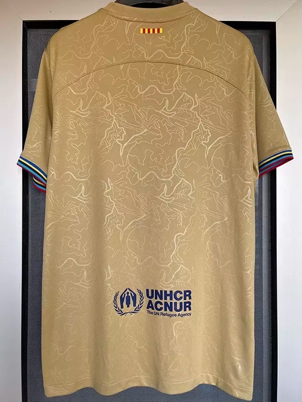 22-23 Barcelona Away Fans Soccer Jersey