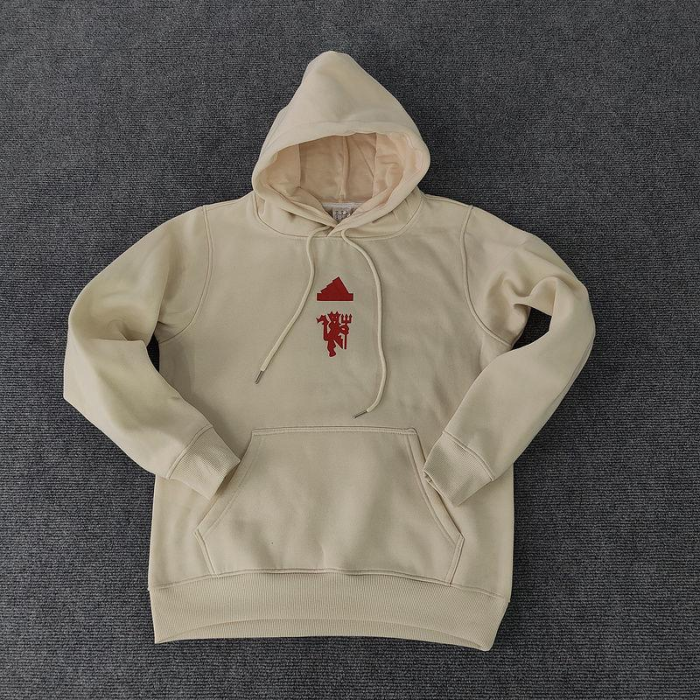 2024 Manchester United Khaki Fleece Hoodie