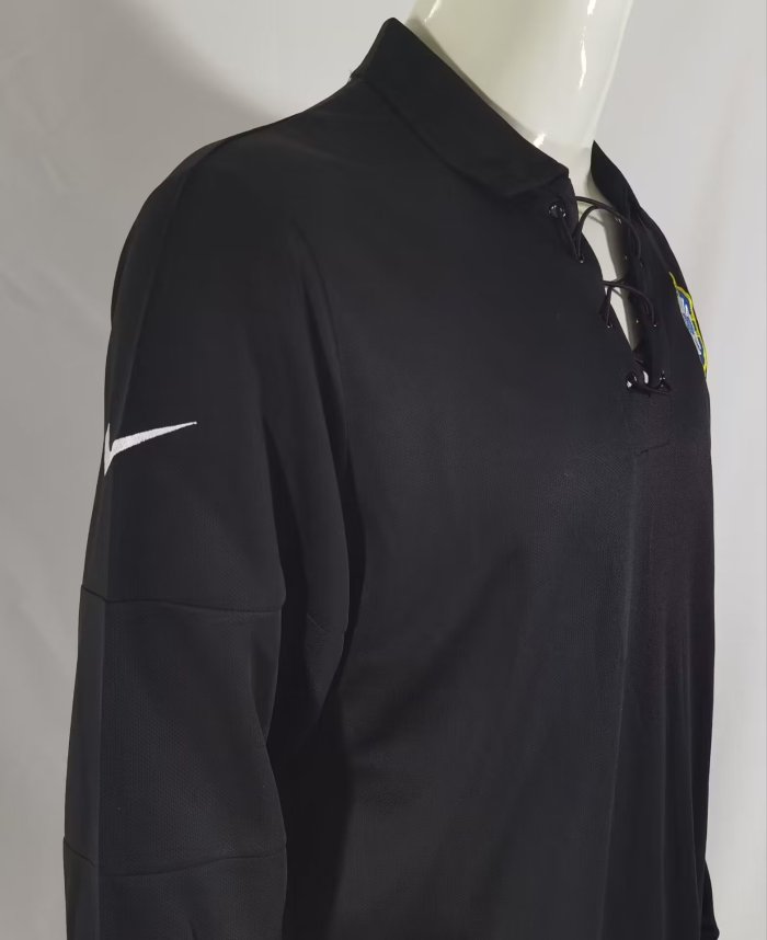 2004 Brazil Black Long sleeves Retro shirts