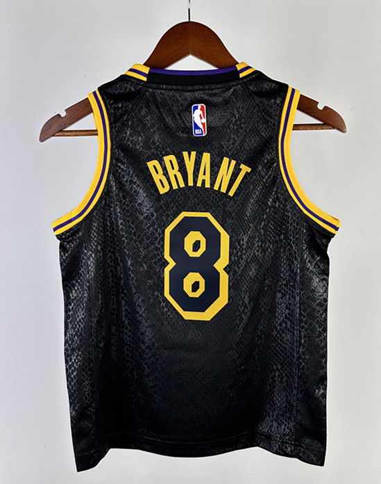2024 LAKERS BRYANT #8Top Quality Hot Pressing Kids NBA Jersey