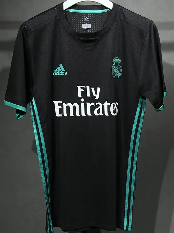 2017-2018 Real Madrid Away Player Version Retro Soccer Jersey