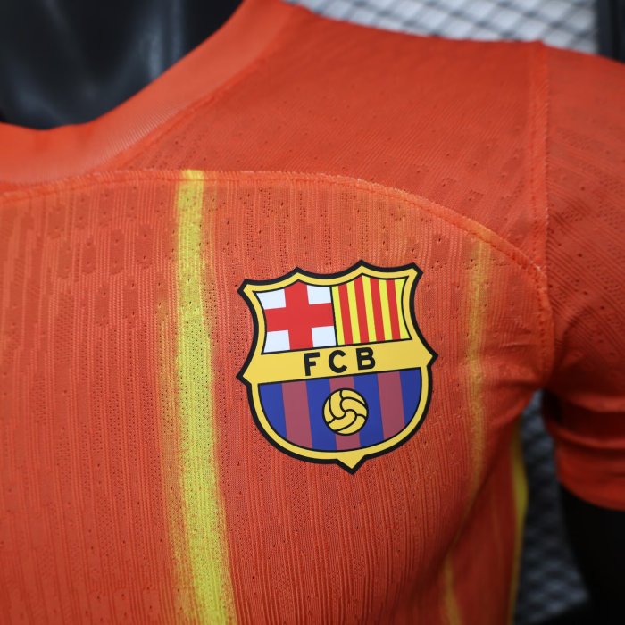25-26 Barcelona Orange Special Edition Player Version Training Shirts