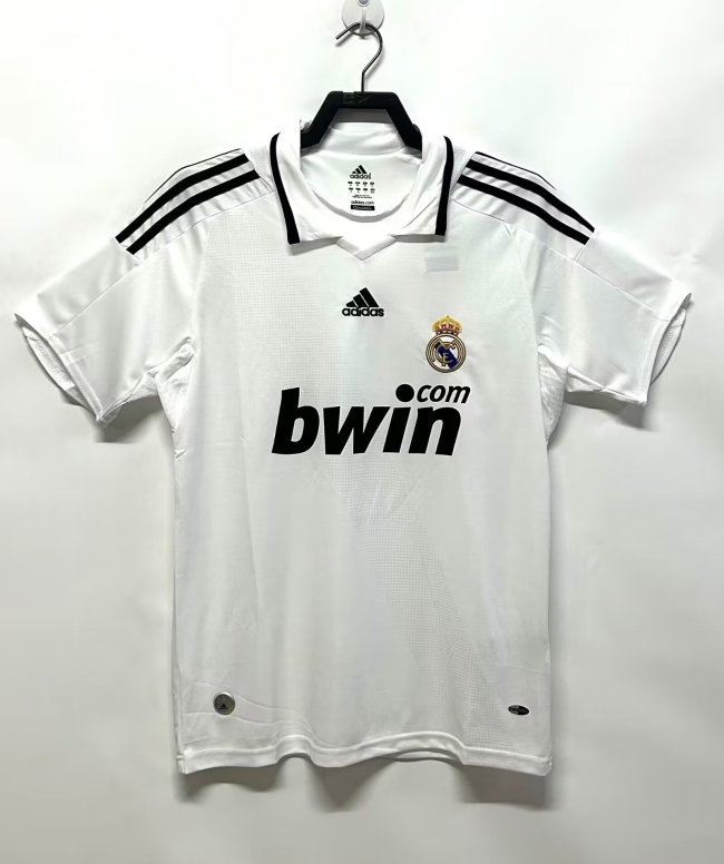 2008-2009 Real Madrid Home Retro Soccer Jersey
