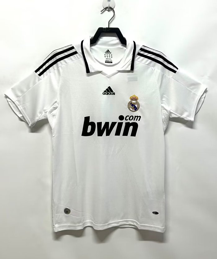 2008-2009 Real Madrid Home Retro Soccer Jersey