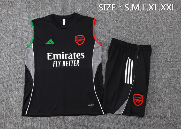 25-26 Arsenal High Quality Tank Top And Shorts Suit
