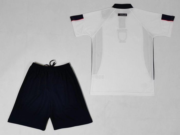 1998 England Home Retro Kids Soccer Jersey