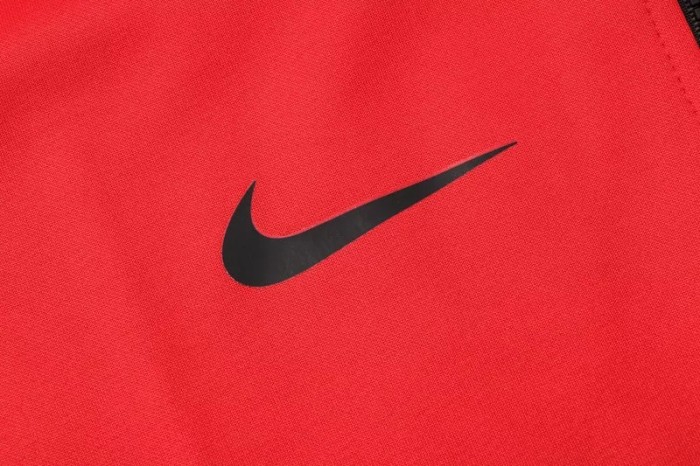 22-23 Portugal Red Hoodie Jacket Tracksuit#F408