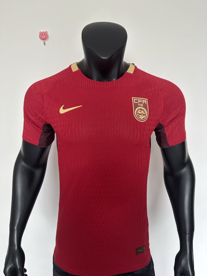25-26 China Home Player Version Soccer Jersey