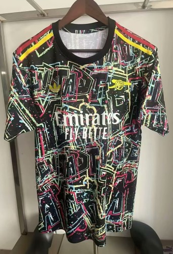 25-26 Arsenal Black Special Edition Fans Training shirts (涂鸦混色)