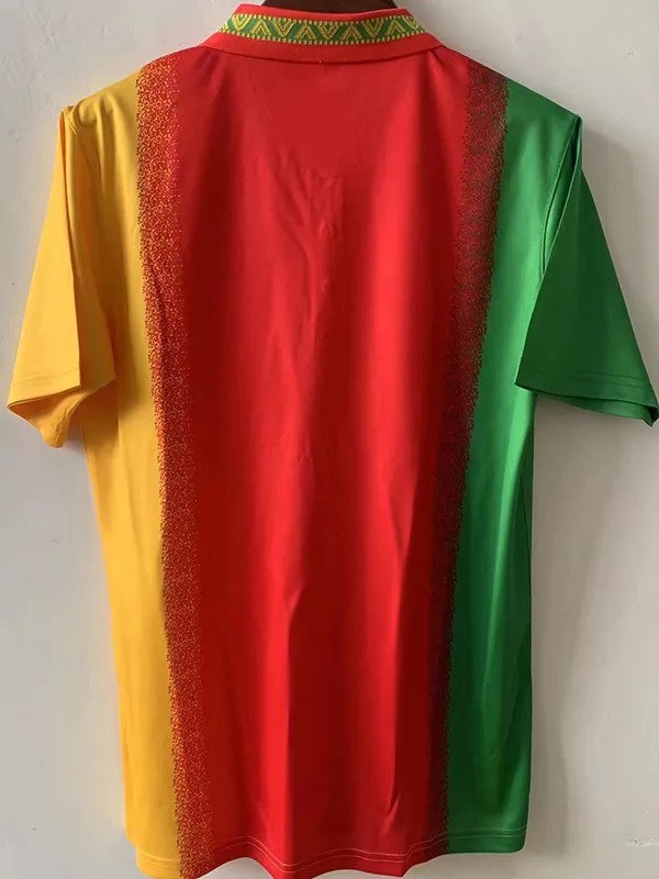 1994 Cameroon Green Red Yellow Retro Soccer Jersey