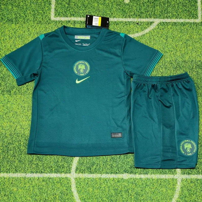 25-26 Nigeria Away Kids Soccer Jersey 1:1 Thai Quality