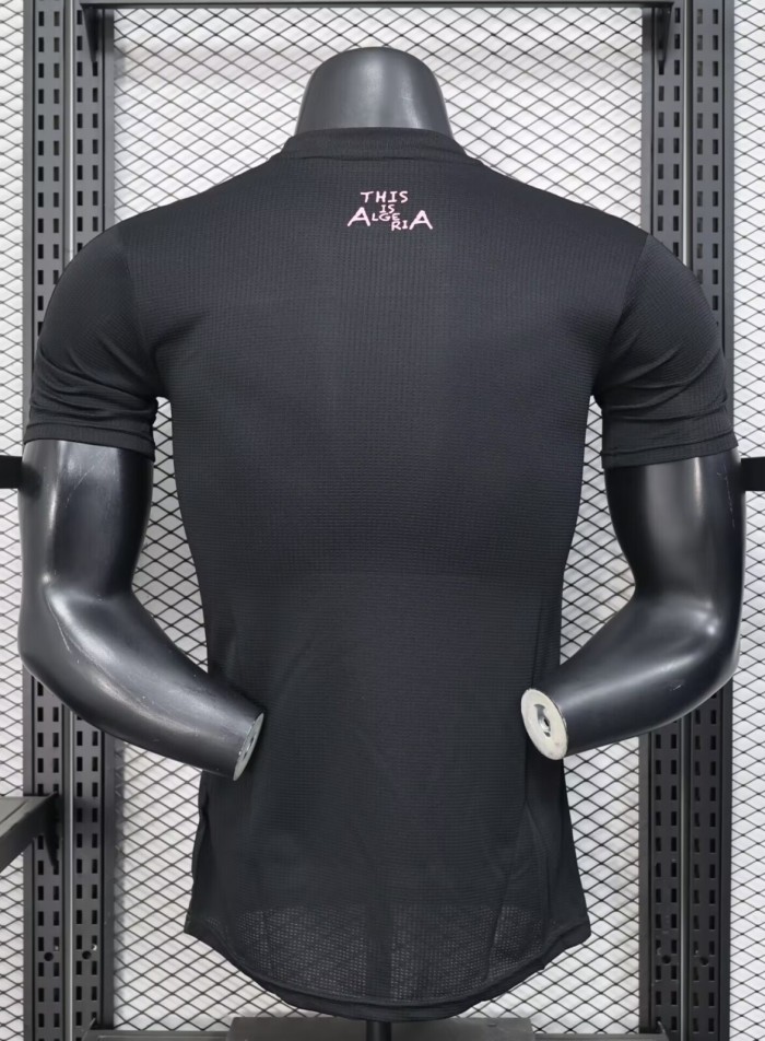 25-26 Algeria Black Player Version Training shirts (粉标)