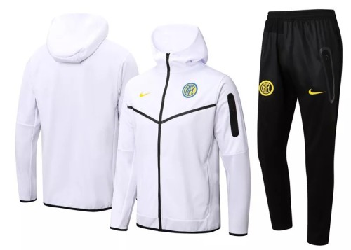 22-23 Inter Milan White Hoodie Jacket Tracksuit#F394