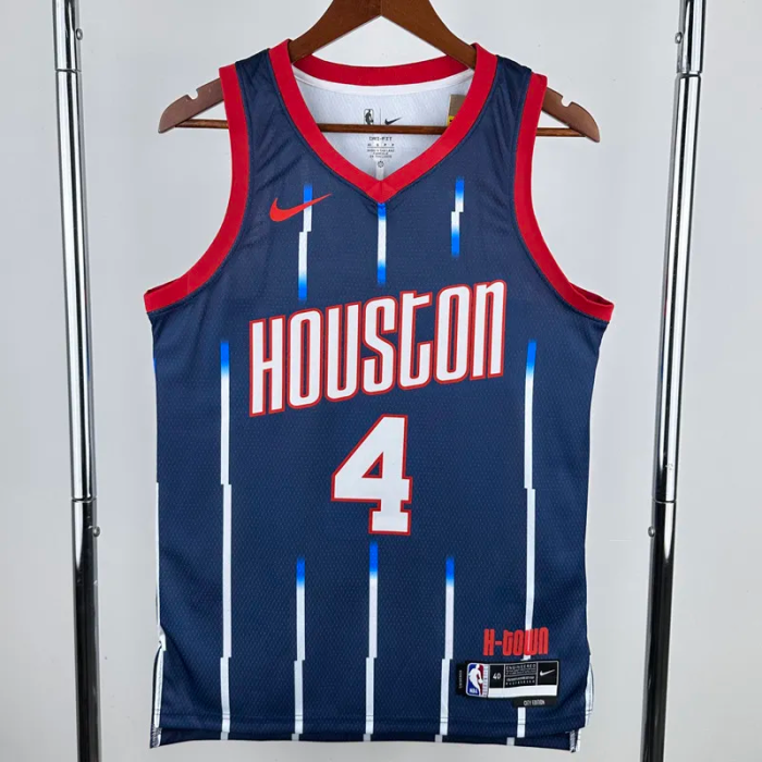 23-24 Rockets CREEN #4 Royal blue City Edition Top Quality Hot Pressing NBA Jersey