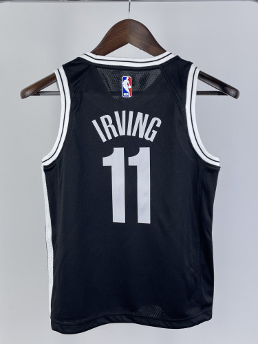 2023 NETS IRVING #11 Black Top Quality Hot Pressing Kids NBA Jersey
