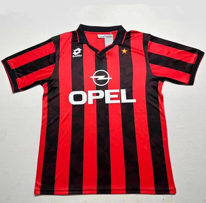 1988-1989 AC Milan Home Retro Soccer Jersey