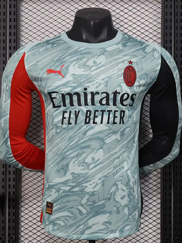 25-26 AC Milan Goalkeeper Long Sleeve Player Version Soccer Jersey 1:1 Thai Quality(长袖球员)