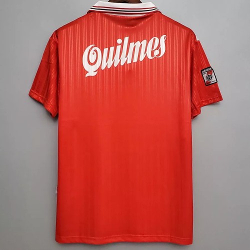 1995-1996 River Plate Away Red Retro Soccer Jersey
