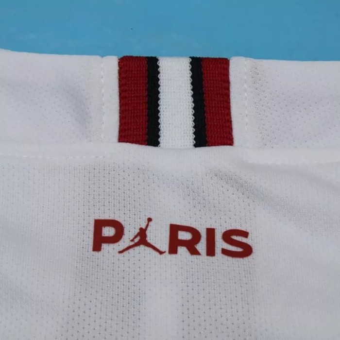 2018-2019 Paris Saint-Germain Paris Jordan White Long Sleeve Retro Soccer Jersey
