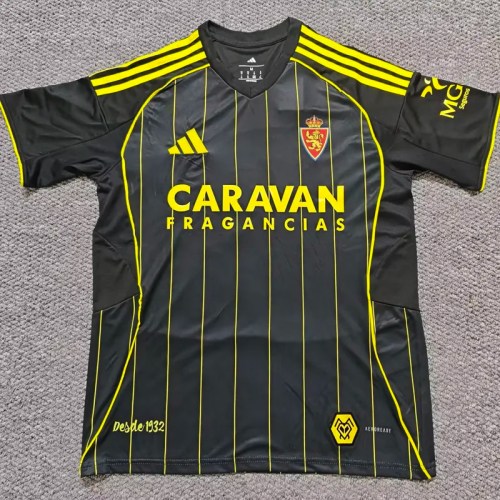 25-26 Zaragoza Away Fans Soccer Jersey 1:1 Thai Quality