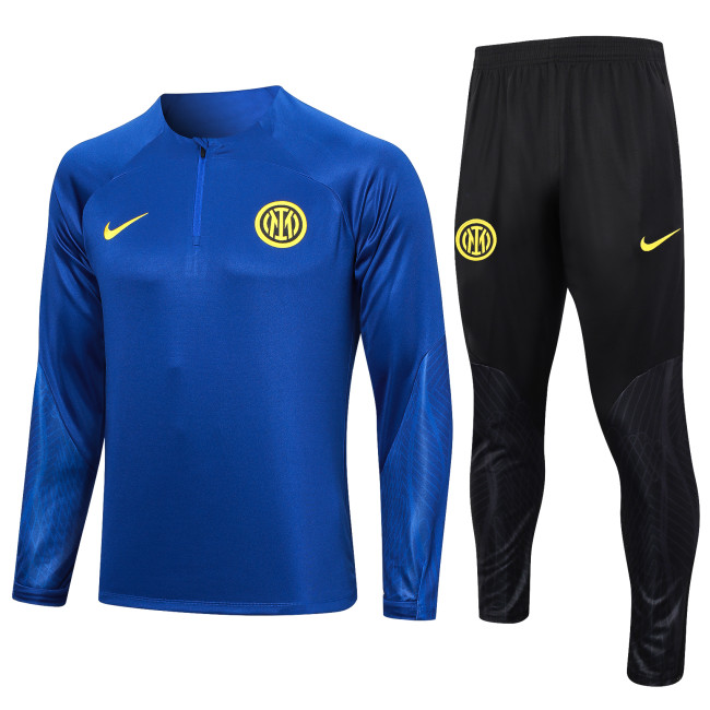23-24 Inter Milan High Quality Half Pull Tracksuit