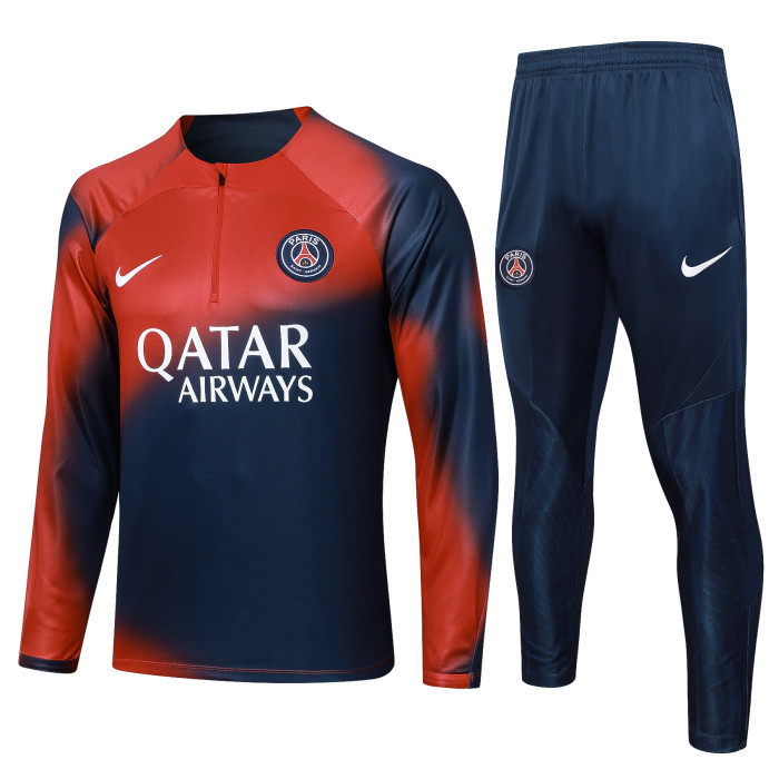 23-24 Paris Saint-Germain High Quality Half Pull Tracksuit