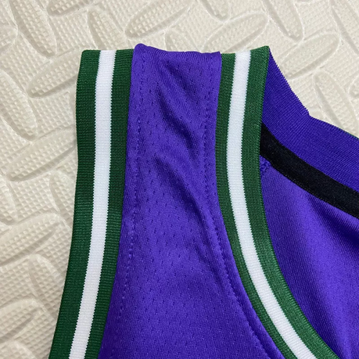 22-23 BUCKS ANTETOKOUNMPO #34 Purple Top Quality Hot Pressing NBA Jersey (Retro Logo)