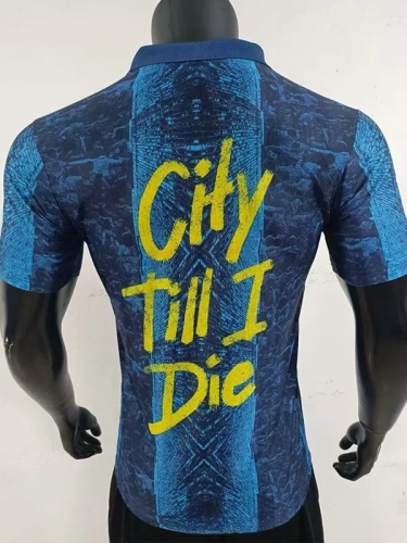 25-26 Manchester City Blue Limited Edition Player Version Soccer Jersey