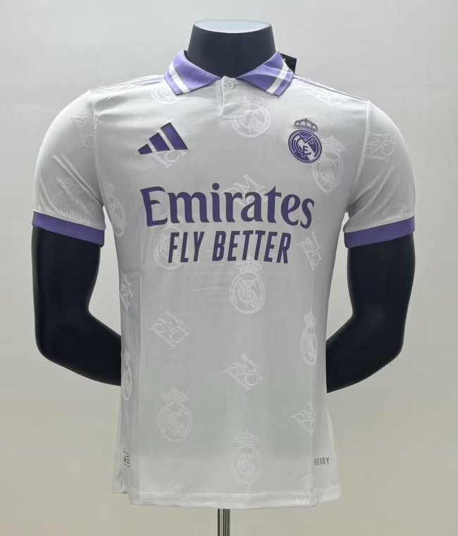 25-26 Real Madrid White Special Edition Player Version Soccer Jersey