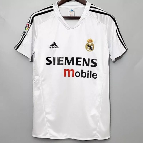 2004-2005 Real Madrid Home Retro Soccer Jersey