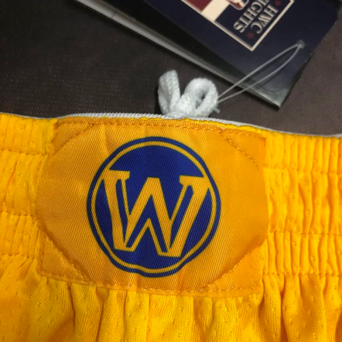 WARRIORS Yellow Edition Top Quality NBA Pants (Trapeze Edition) 飞人版