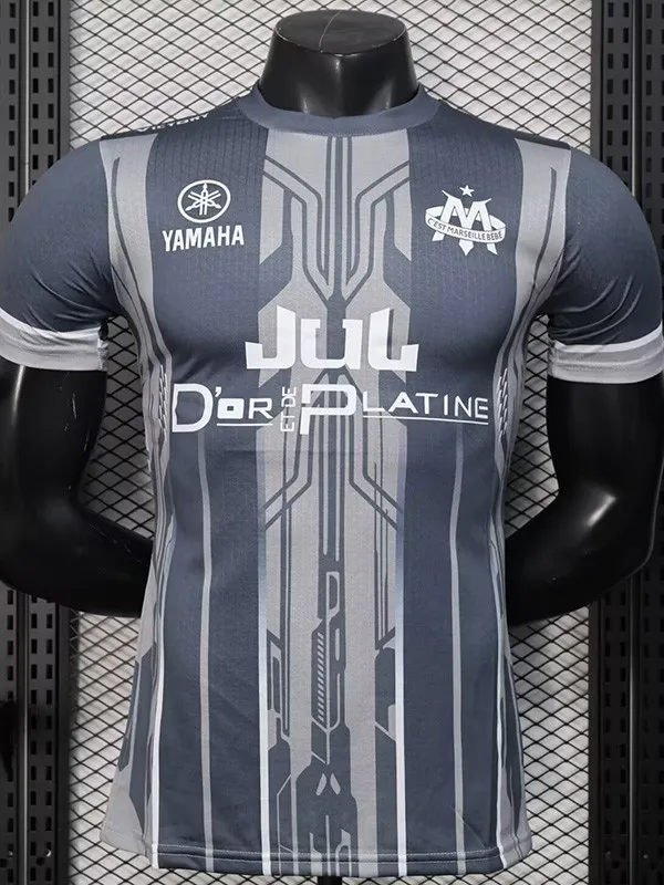 25-26 Marseille Grey Joint Edition Player Version Training shirts