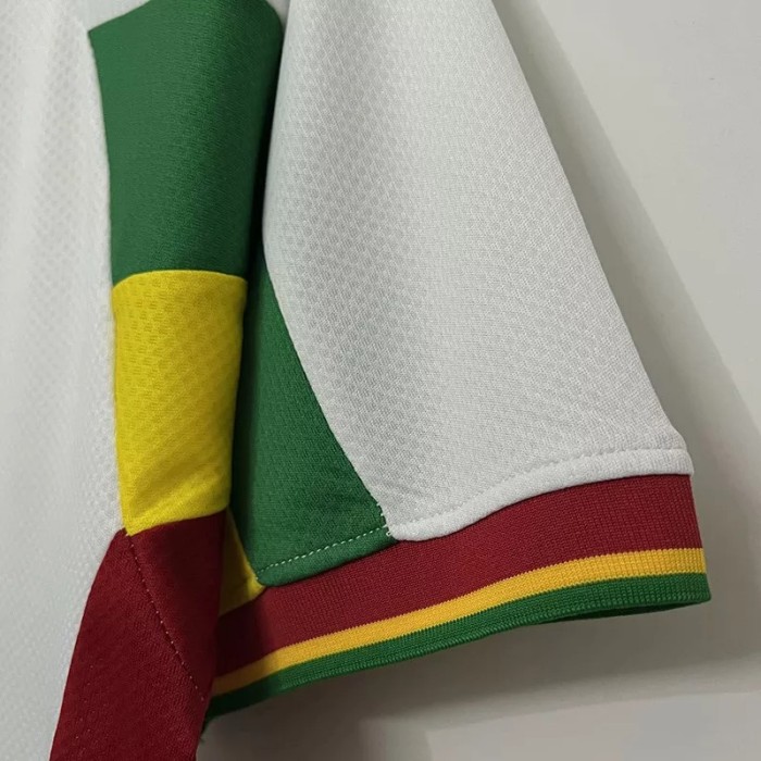 2002 Senegal White Retro Soccer Jersey
