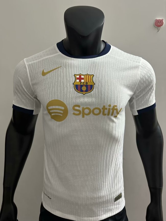 25-26 Barcelona White Special Edition Player Version Soccer Jersey