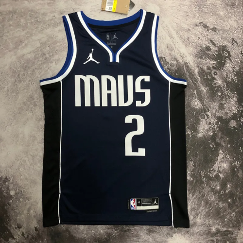 22-23 Dallas Mavericks IRVING #2 Black Top Quality Hot Pressing NBA Jersey (Trapeze Edition)