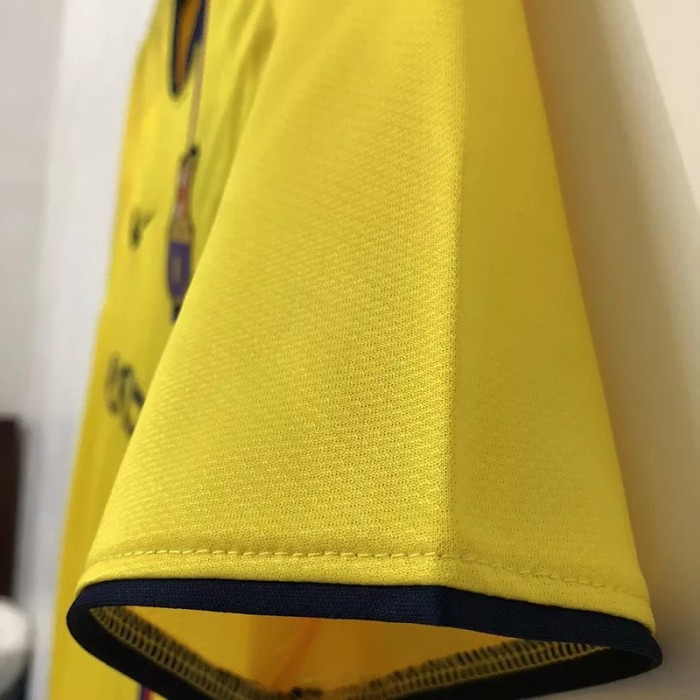 2008-2009 Barcelona Yellow Retro Soccer Jersey