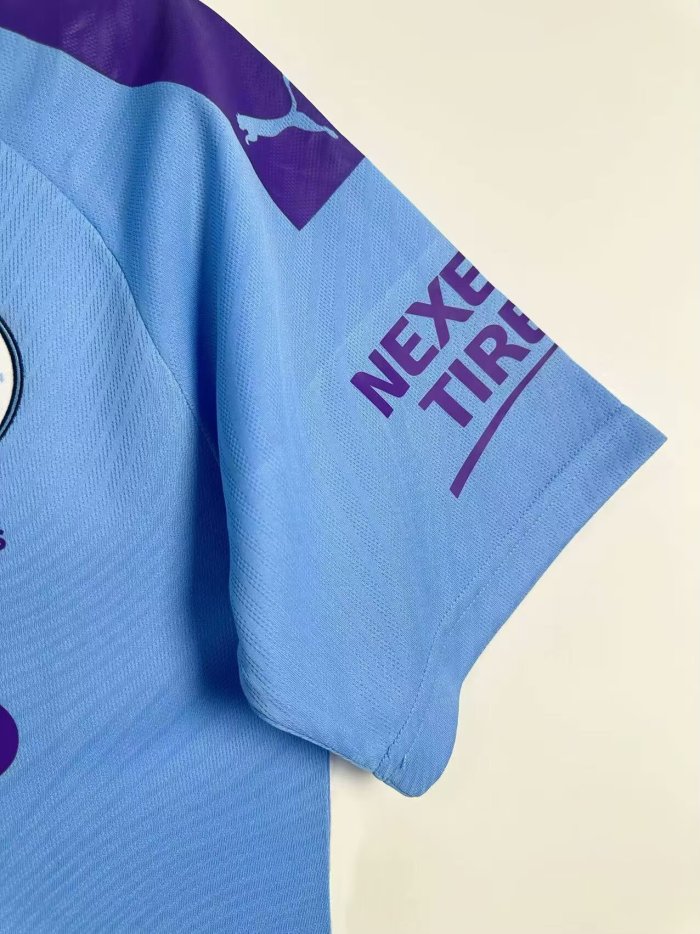 2019-2020 Manchester City Home Retro Soccer Jersey