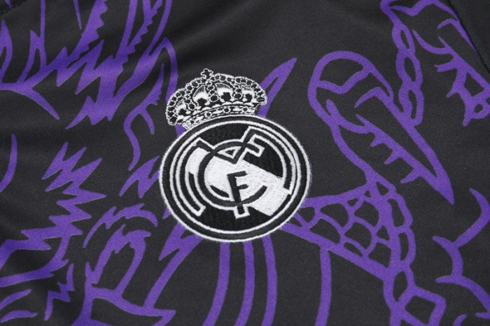 23-24 Real Madrid High Quality Half Pull Tracksuit