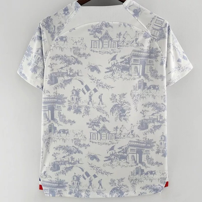 22-23 France Away Fans Version Soccer Jersey