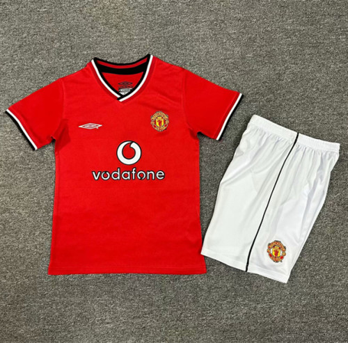 2012-2013 Manchester United Home Retro Kids Soccer Jersey