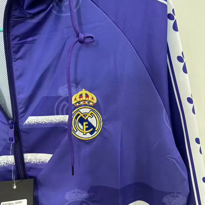 2025 Real Madrid New Pattern Windbreaker