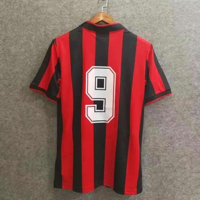 1991-1992 AC Milan Home Retro Soccer Jersey