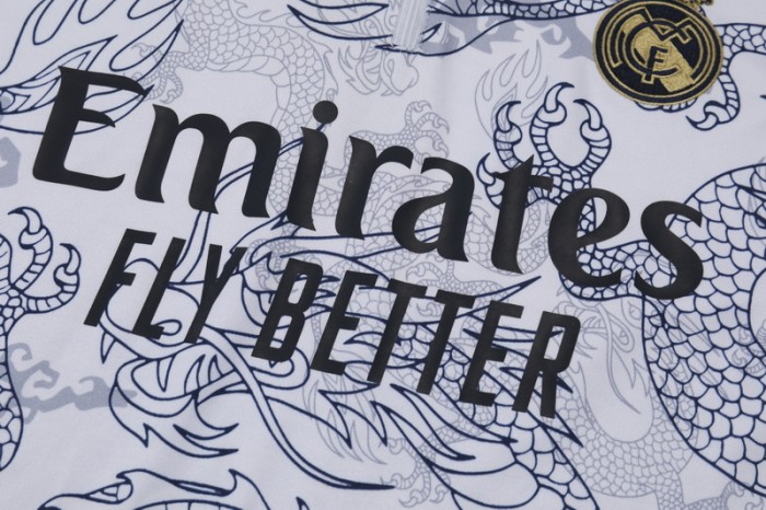 23-24 Real Madrid High Quality Half Pull Tracksuit