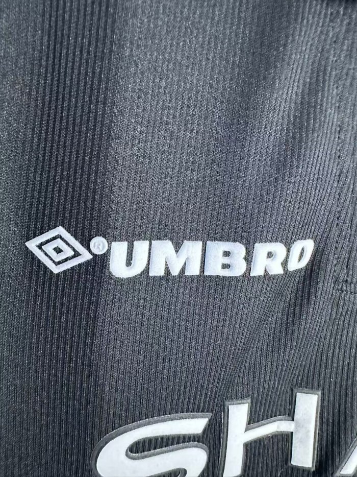 1998 Manchester United Black Long Sleeve Retro Soccer Jersey