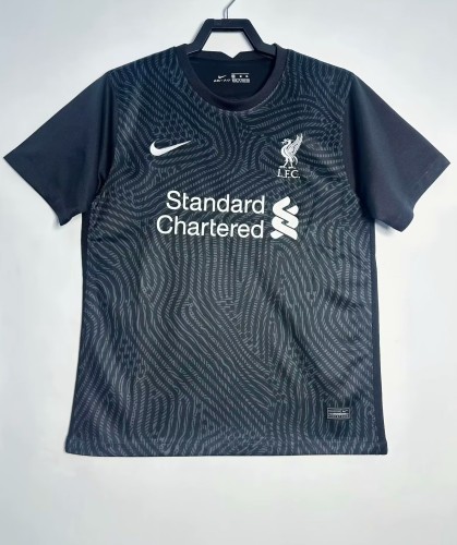 2020-2021 Liverpool Black Goalkeeper Retro Soccer Jersey