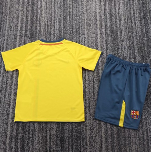 2008-2009 Barcelona Away Retro Kids Soccer Jersey