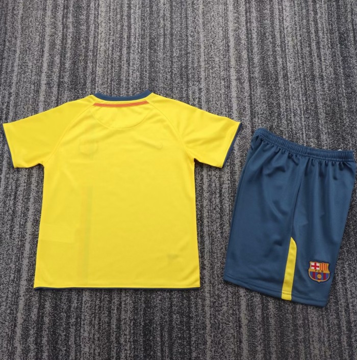 2008-2009 Barcelona Away Retro Kids Soccer Jersey